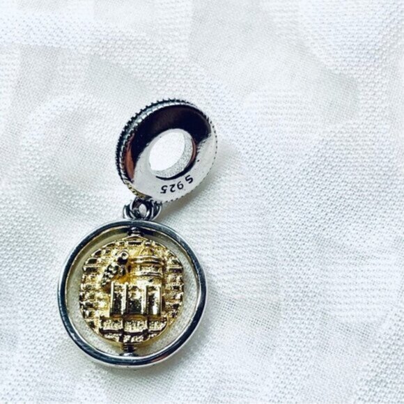 ⚡✨ NWOT Hedwig Owl & Platform 9¾ Spinning Charm – Harry Potter, 925 Silver 🦉 - Picture 6 of 15